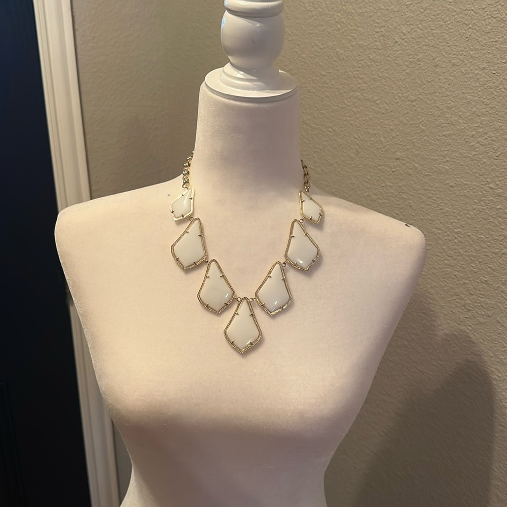 Kendra Scott White Statement Necklace